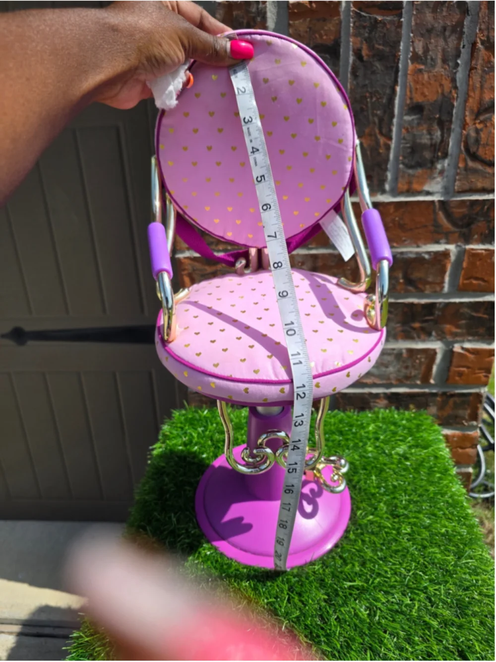 Girls Our Generation Doll Salon Chair One Size Pink Gold